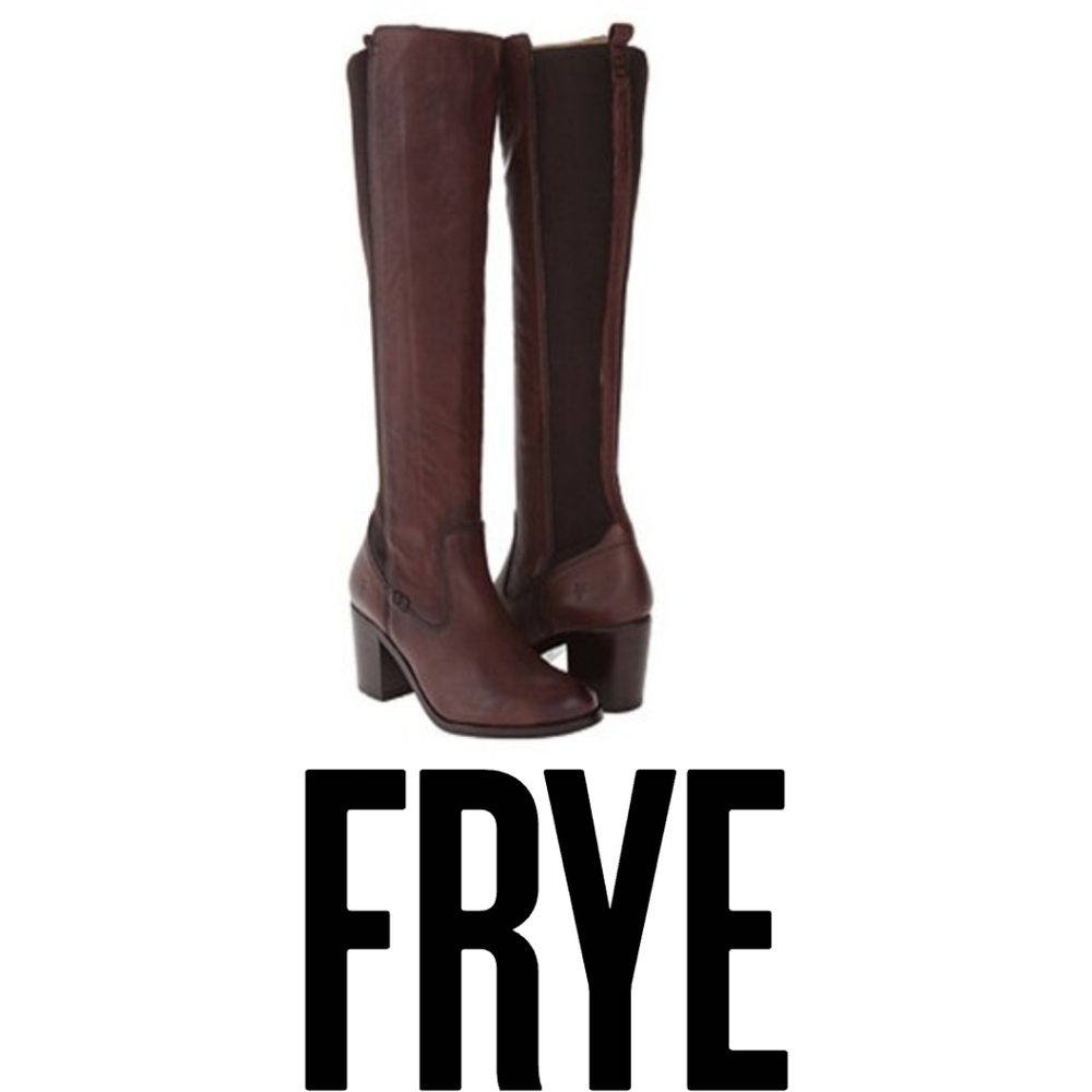 Frye Janis gore tall boot BLK